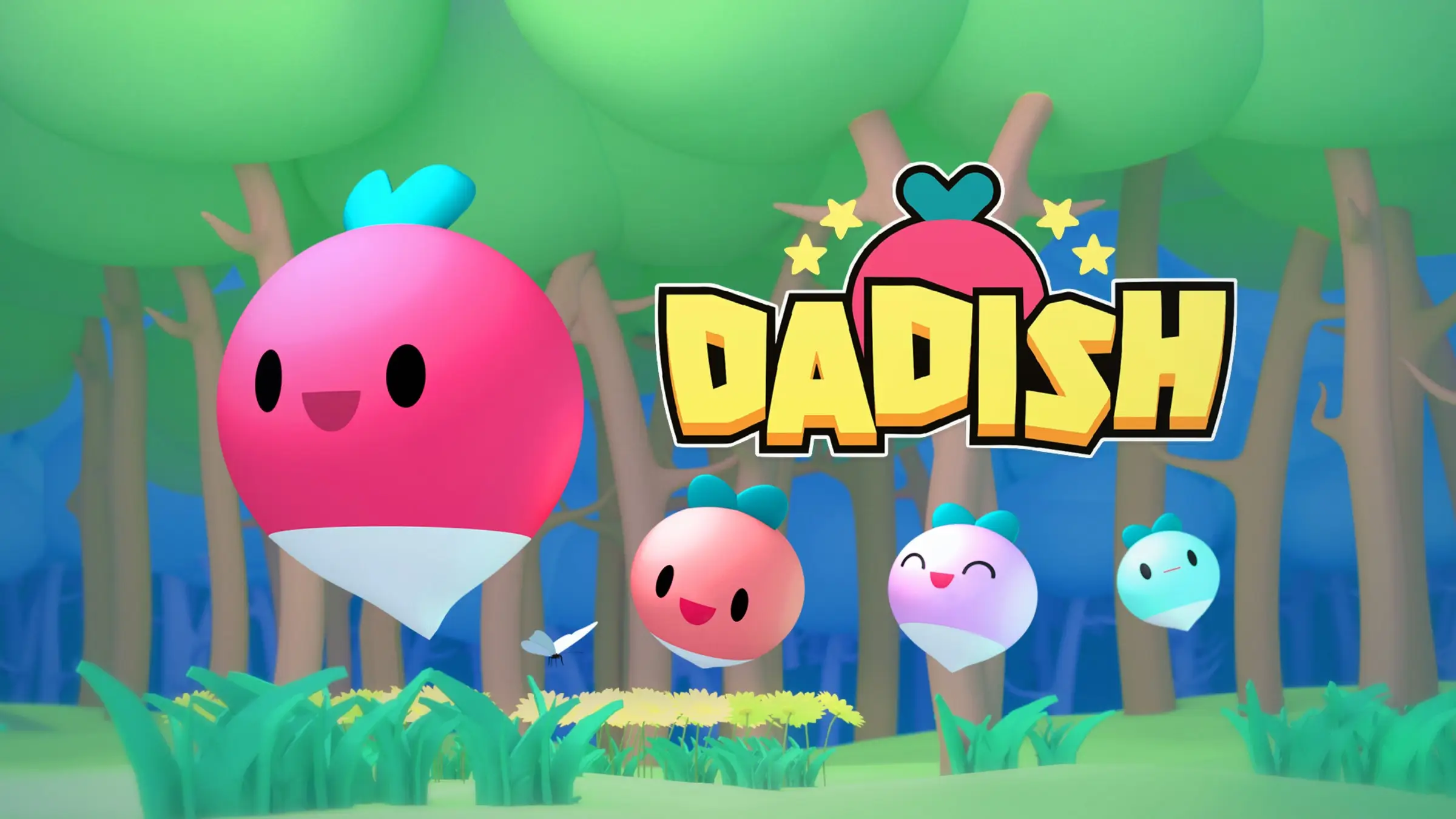 Dadish Unblocked gameplay – radish dad jumping across retro pixel-art platforming levels